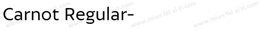 Carnot Regular字体转换